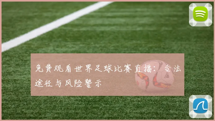免费观看世界足球比赛直播:合法途径与风险警示
